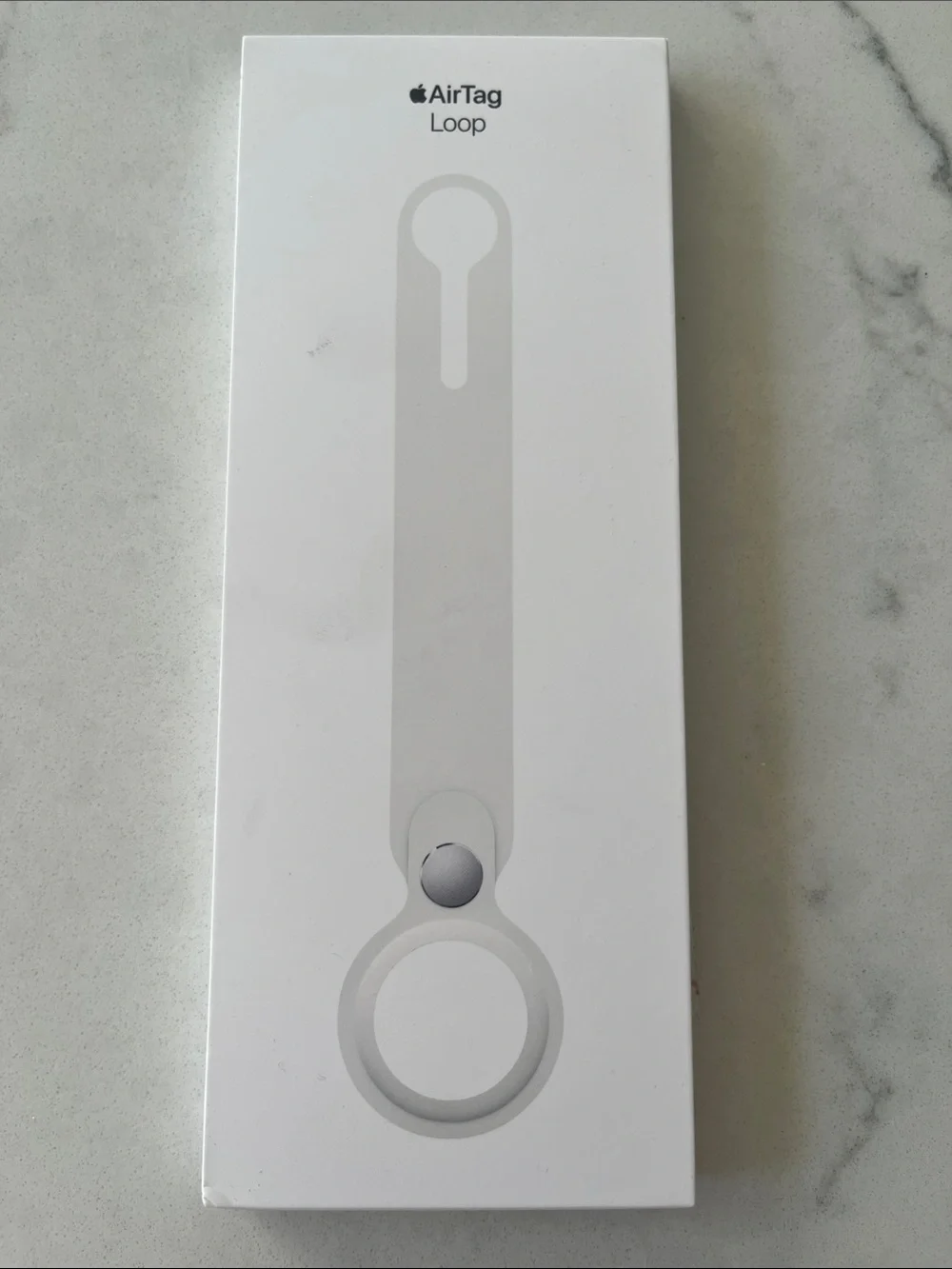 Apple AirTag Loop – White Silicone Accessory